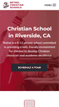 Mobile Screenshot of bethelchristianschools.com